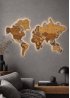 Карта Мира на стену деревянная  (MAPS) 2025